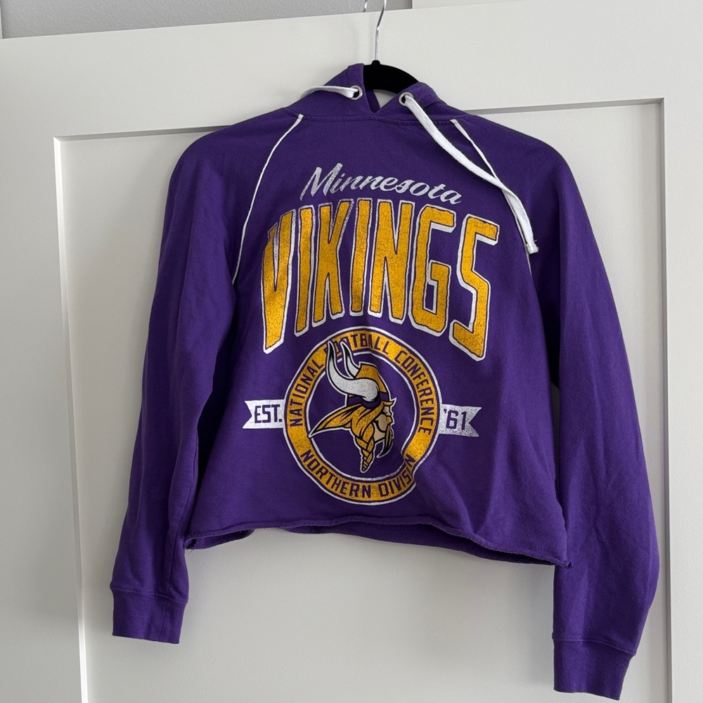 Minnesota Vikings Cropped Hoodie